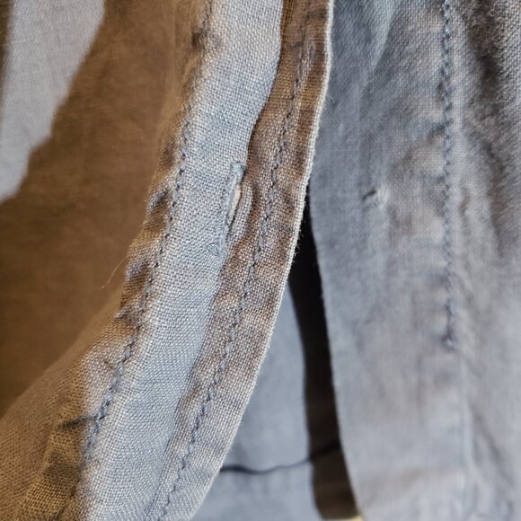 Eileen Fisher Organic Linen Shirt Dress with Belt - Picture 11 of 11